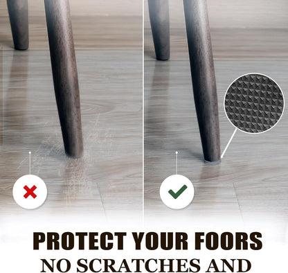 Non Slip Furniture Pads for Hardwood Floors 12 Pcs 4" Round