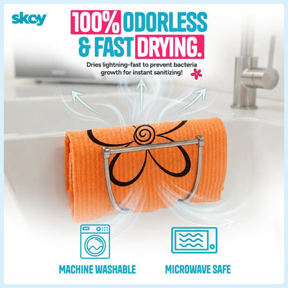 Swedish Dishcloths, 8 Pack Wholesale, Kitchen Sink Sponge, Dish Cloths for Washing Dishes, Multipurpose Cleaner, Assorted