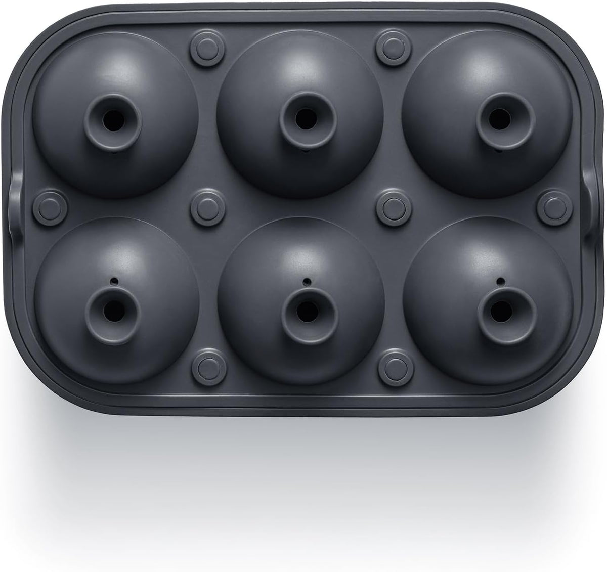 Ice Cube Molds, Large Silicone Sphere & Square Combo with Fill Funnel