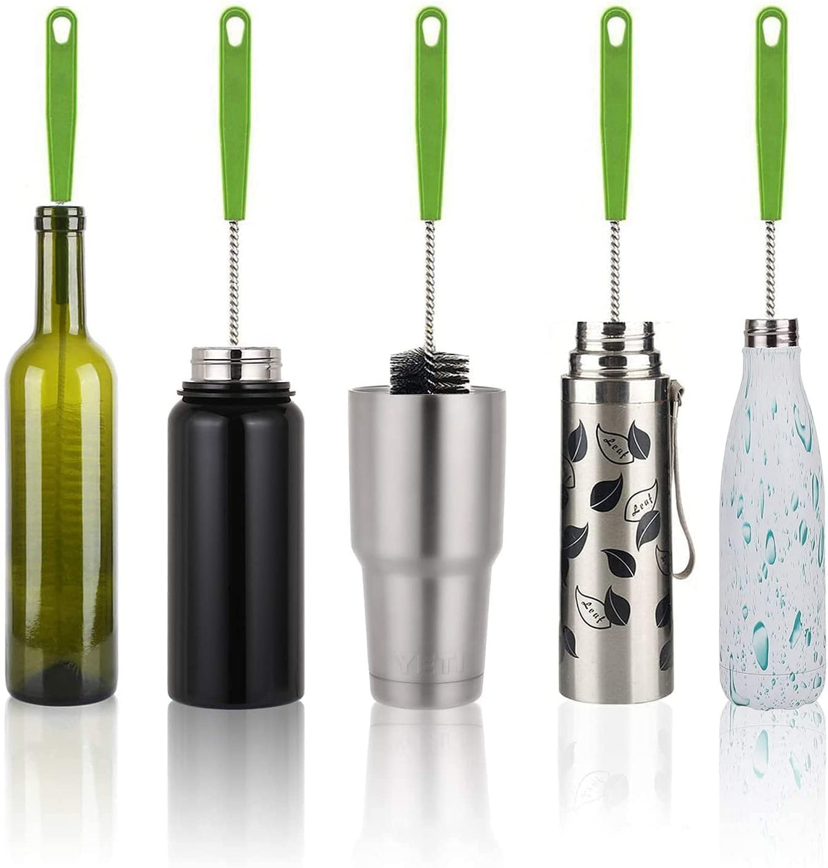 Long Bottle Brush Water Bottles Brushes Tube Cleaning Lab Brushes